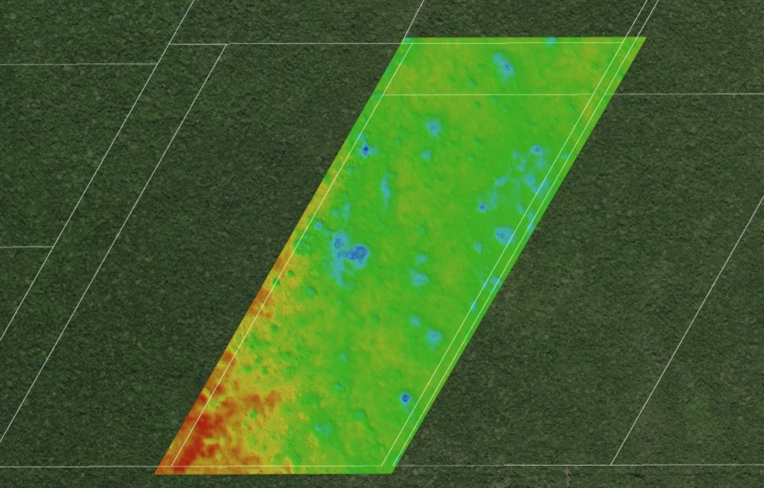 Terrain and archaeological survey example